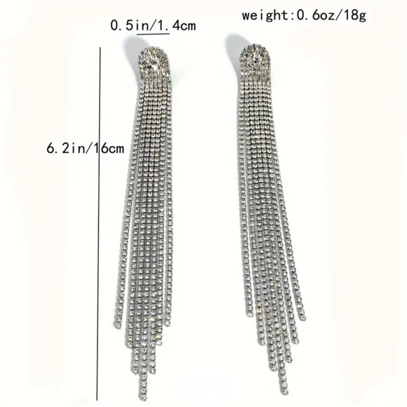 🪩 Trendy Design Earrings | Cubic Zirconia Stones 💎 - Picture 4 of 6